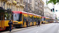 NietrzeÅºwy kierowca powodem blokady ruchu tramwajowego w Krakowie